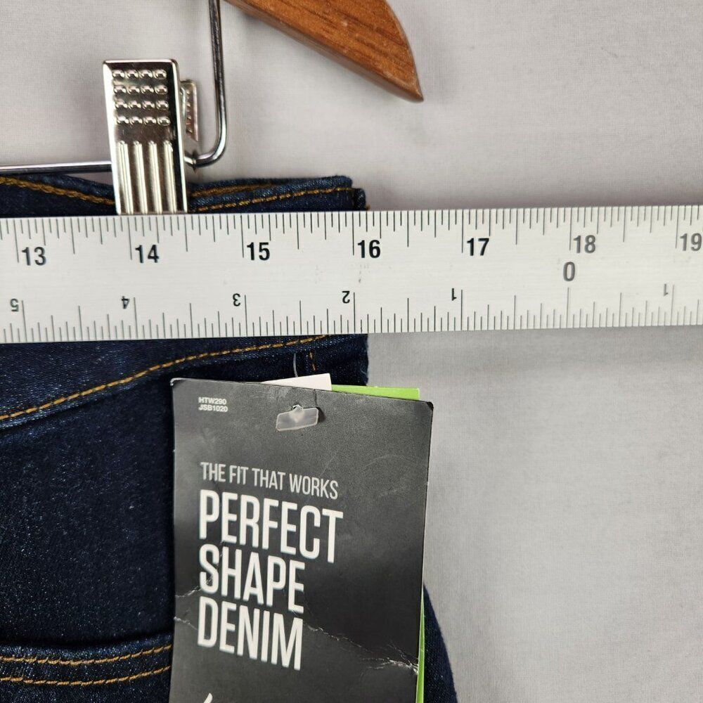 Dickies The Perfect Shape Bermuda Jean Shorts Women Size 6 Denim Mid Rise Dark - Picture 3 of 9